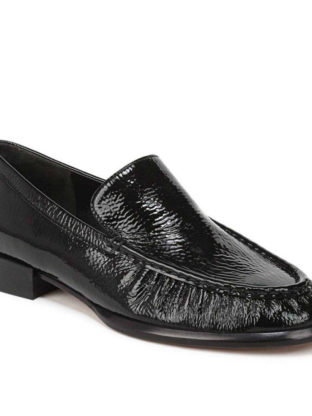 Vince Nora Black Patent Leather Slip-On Loafers 7.5
